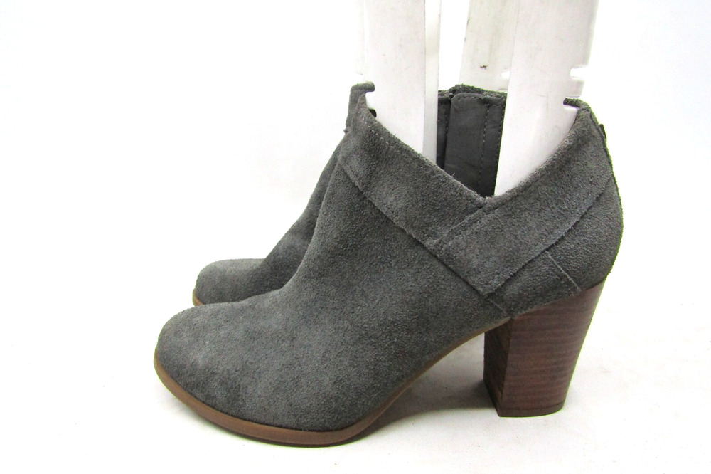 Koolaburra by UGG Womens Sz 7 M Gray Suede Zip Ankle Boots Bootie